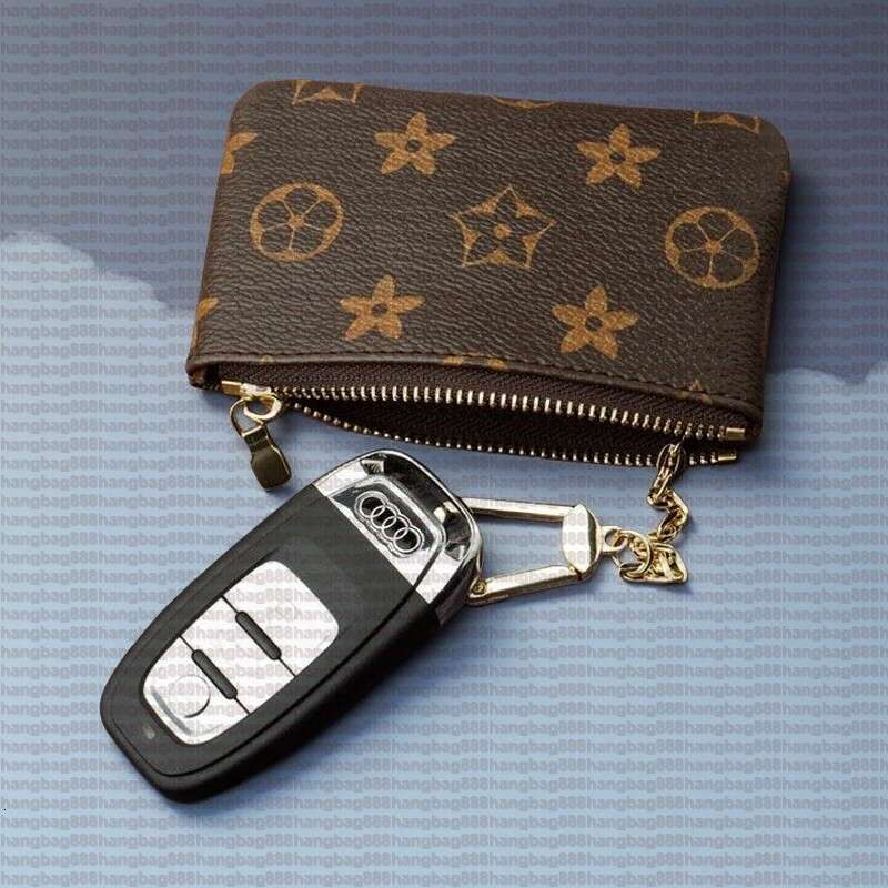 KEY POUCH Designers Mini Wallet Fashion Womens Mens Keychain Ring Credit Card Holder Coin Purse Luxury M62650 box wallet 10c