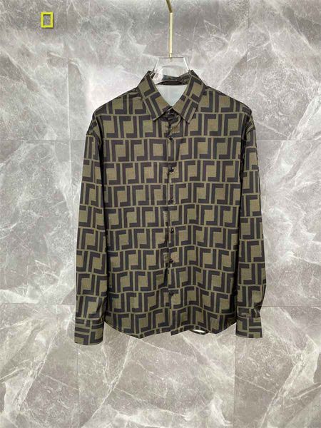 Long-sleeved shirt Designer Luxury Men&#039;s Dress Shirts Male Long Sleeve Business Casual Embroidery Shirt Spring Autumn Flex Collar Stret