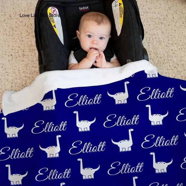 36 Cust Name Blanket Flannel Gift Baby Children Custi Cover Soft Fleece Polter Fabric For Camping Travel Y241228