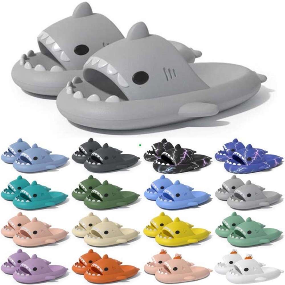 Free Shipping Designer shark slides one sandal slipper for men women GAI sandals pantoufle mules men women slippers trainers flip flops sandles colo
