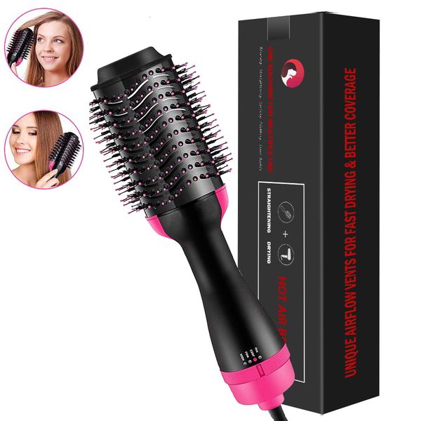 1000W One-Step Hair Dryer & Volumizer: Rotating Hot Air Brush, Ionic Blowout Brush for Styg