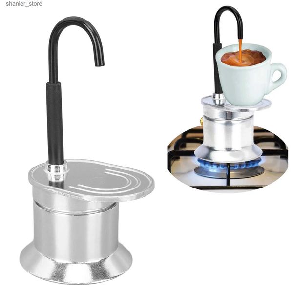 Coffee Pots 50ml Moka Pot aluminum 304 stainless steel Italian coffee machine mini manual coffee pouring accessories kitchen tools L240910