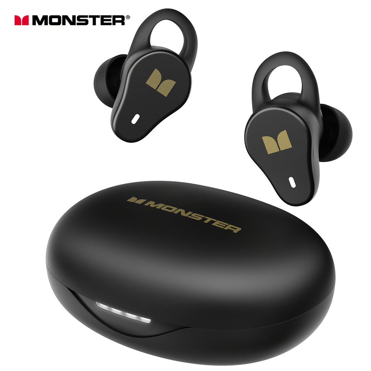 TEMU Monster Wireless Earbuds, In-ear Stereo Headphones, Built-in Mic For Call, 32 H Playtime, Type-c Charging, Wireless Earphones For Sports