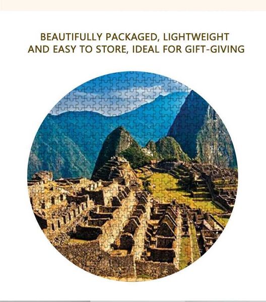 Puzzles 75*50cm 1000pcs Jigs Puzzle Machu Picchu Peru Home Decoration Painting Adult Stress Relief Educational Toys