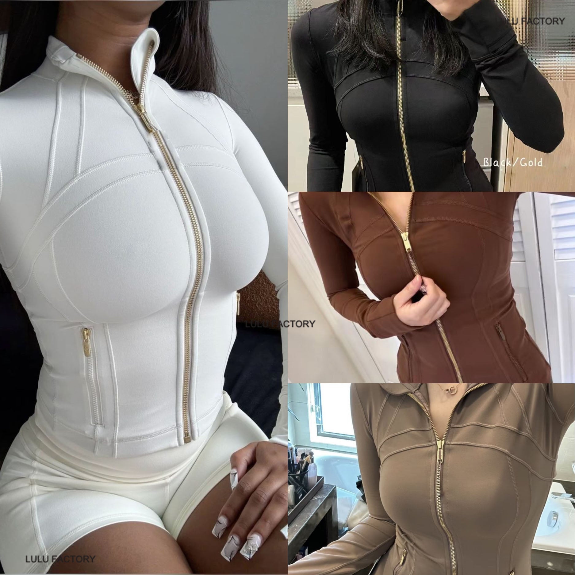 2025 Yoga Outfit 25&#039;&#039; Pants Women Breathable Short Coat Long Jacket Activewear Solid Sportwear leggings Jackets