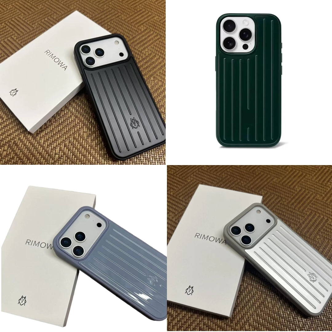 Top quality Suitcase Designer Fashion 2025 Phone Case for Apple iPhone 17 Pro Max 16 15 14 Polycarbonate Aluminum Alloy MagSafe Weave Back Cover Coq