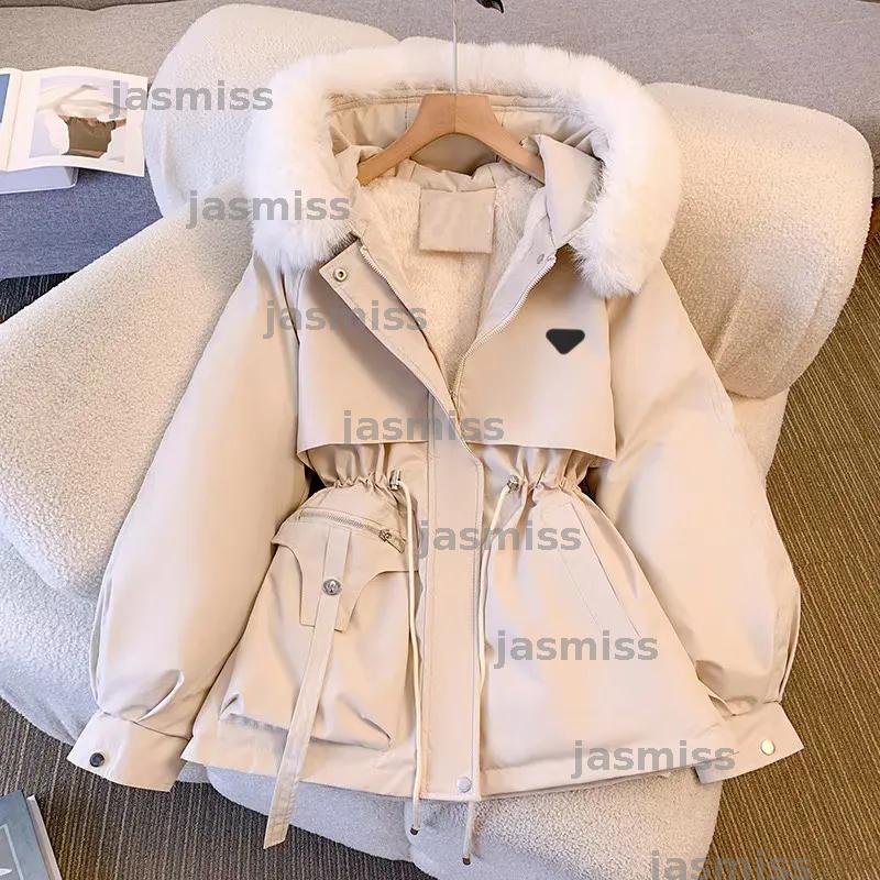 Luxury Winter Parka Jackets Womens Large Fur Collar Coat Women Designer Fur Thickened Parka Coat Bodywarmer -9 Fashion Warm Thick Hooded Coat DZG241