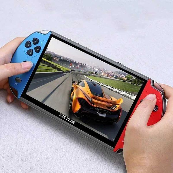 X12 Plus Retro Handheld Video Game Console 7inch IPS Sn 16G+32GB 10000+Classic Games 4K HD Game Consoles For PSP FC GBA NESXJ250211