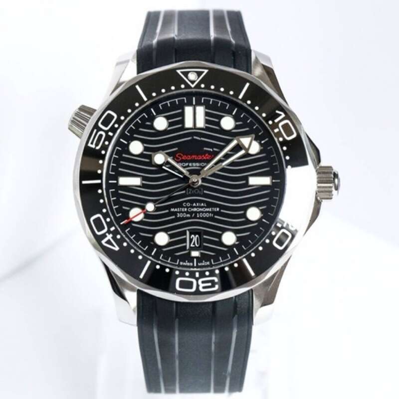 omego designer watch 300 Fully Automatic watches men Mechanical luxury watch Ceramic Bezel Diving Luminous Rubber Mens Watch women om sea master Aut