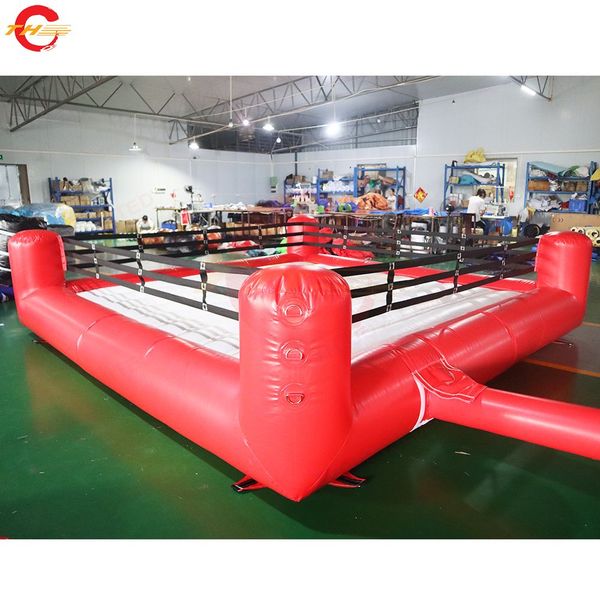 wholesale 4x4m (13.2x13.2ft) With blower Free Door Ship Outdoor Activities Inflatable Boxing Ring Gladiator Sport Game Carnival Toys for Sal