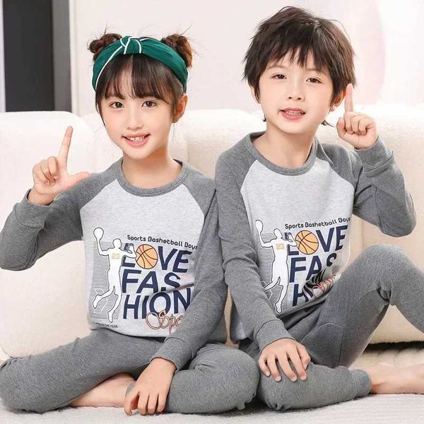 Pajamas Baby Boys Girl Pyjamas Winter Thermal Underwear Childrens Clothing Sleepwear Warm Pyjamas Sets For Kids 2 4 5 6 8 9 10 12 Years CL25