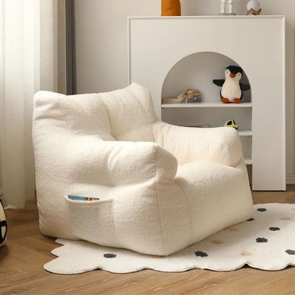 Cute Children&#039;s Sofa Mini Leisure Children Armchair Baby Reading Couch Cashmere Armchair for Children Removable and Washable