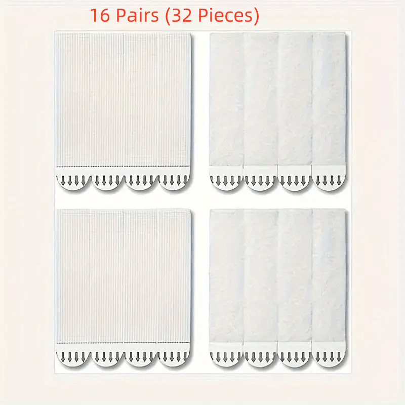 TEMU 32pcs Traceless Easy-pull Adhesive Tape For Photo Frames & Pictures - No Drill, Removable Double-sided Stickers, Wall Mounting, Photo Mounting |