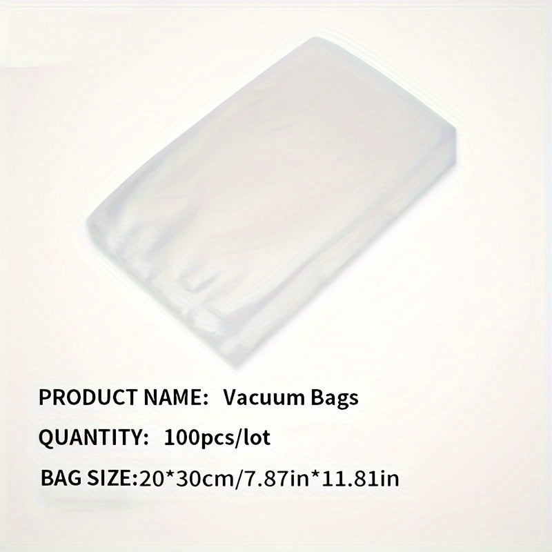 TEMU 100 Food Storage Bags, Micro Perforated Bag Containers For Fruits, Meat, Seafood, Refrigerator Containers, Food Containers, Packaging Bags,
