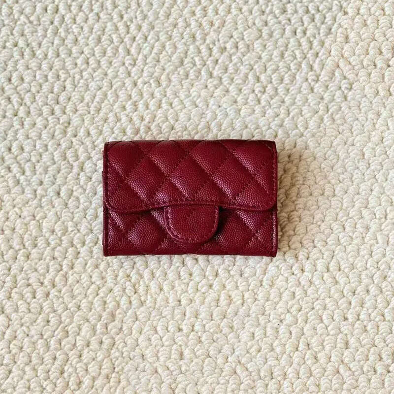 Channnelwallet Mini Card Holder Women Wallet Designer Purses Black Small Bag Genuine Leather Mini Branded Bags Brand Wallet Luxury Coin Purse Caviar