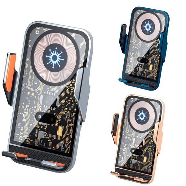 C10 Magnetic Car Wireless Chargers Air Vent Phone Holder For Iphone 14 13 12 Pro Max Macsafe Charger Fast Charging Station with box