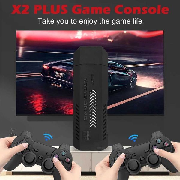 Game machine Game Stick X2 Plus Video Game Console 4K 40000 Games GD10 Plus Double Wireless Controller Gamestick Retro Games Consola Z241022