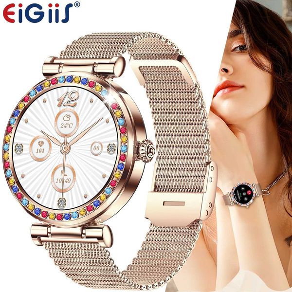 EIGIS Smart Watch Female CF30 1.27-inch TFT HD Full Touch Screen BT Call Health Monitoring Sleep Analysis Fitness Tracking T241213