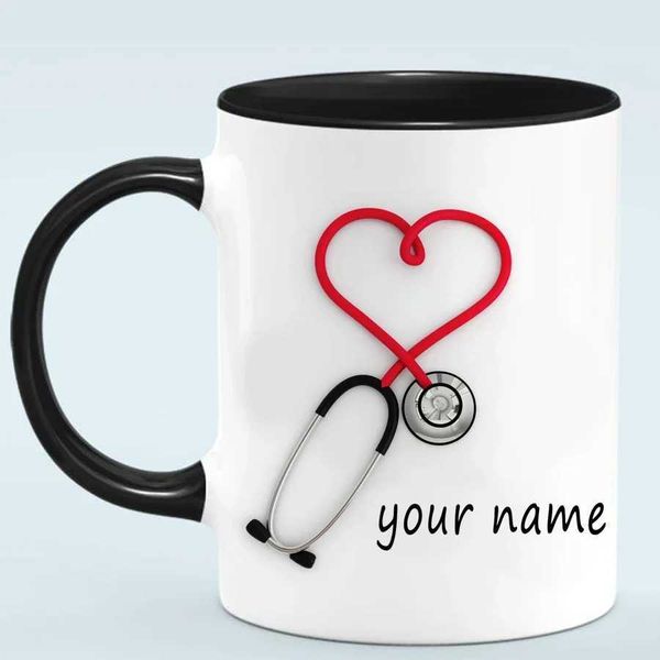 2024 Doctors Gift Hospital Customized Stethoscope Fun and Unique Ceramic Coffee Cup W240812