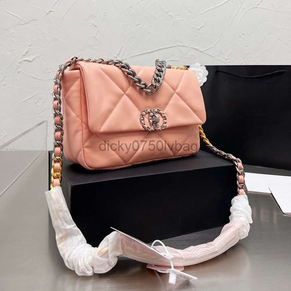 channelpurse chanalbag Trend Fashion 19bag Handle Bags Designer Crossbody Diamond Lattice Soft Bag Woc Chain Flap Genuine Leather Long Chain