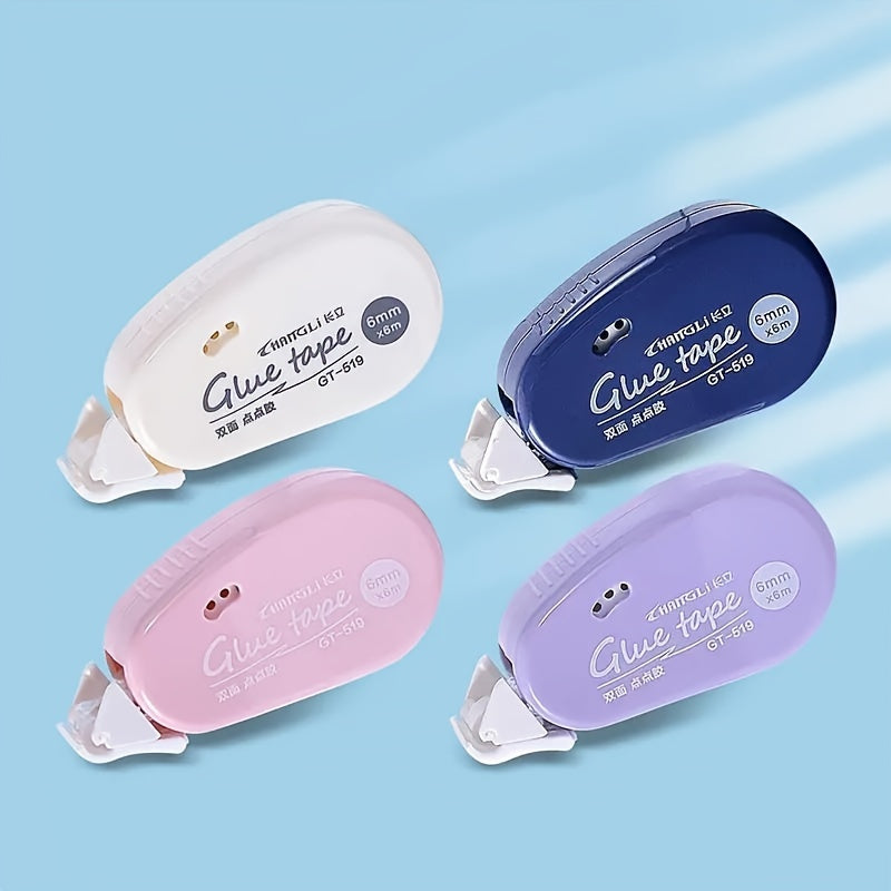 TEMU 2-4pcs Glue Tape For Crafts, Double-sided Adhesive Dots, Acid-free & Safe, Non-waterproof, Metal & Plastic, With Dispenser, For Scrapbooking &