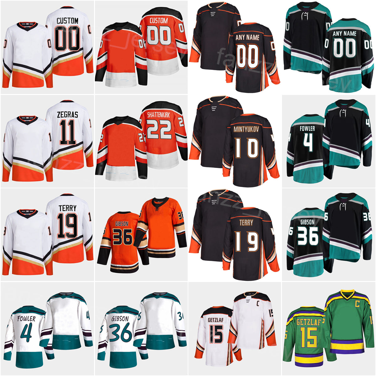 2023 Reverse Retro Hockey 11 Trevor Zegras Jerseys 19 Troy Terry 4 Cam Fowler 15 Ryan Getzlaf 12 Sonny Milano John Gibson Kevin Shattenkirk Ryan Str