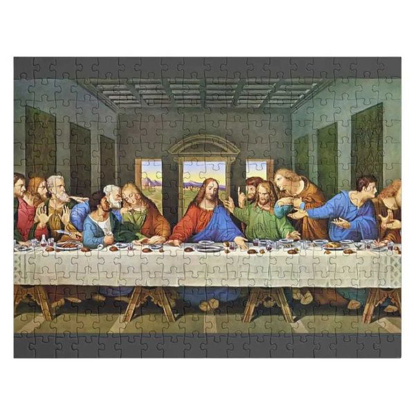 Da Vincis Last supper in restoRed version Jigsaw Puzzle Anime Jigsaw Puzzle AccessoriesM240817