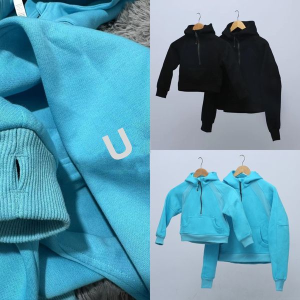 UU-1533 Autumn and Winter Designer Hoodie Family Clothing Kids Adults Embroidered Yoga Casual Zipper Jacket Sports Clothing