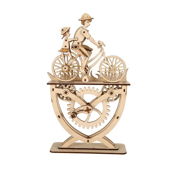 Husband and daughter Model DIY 3D Wooden Puzzle Building Block Kits Assembly Toy Birthday Gift For Kids Adt He DecorT250118