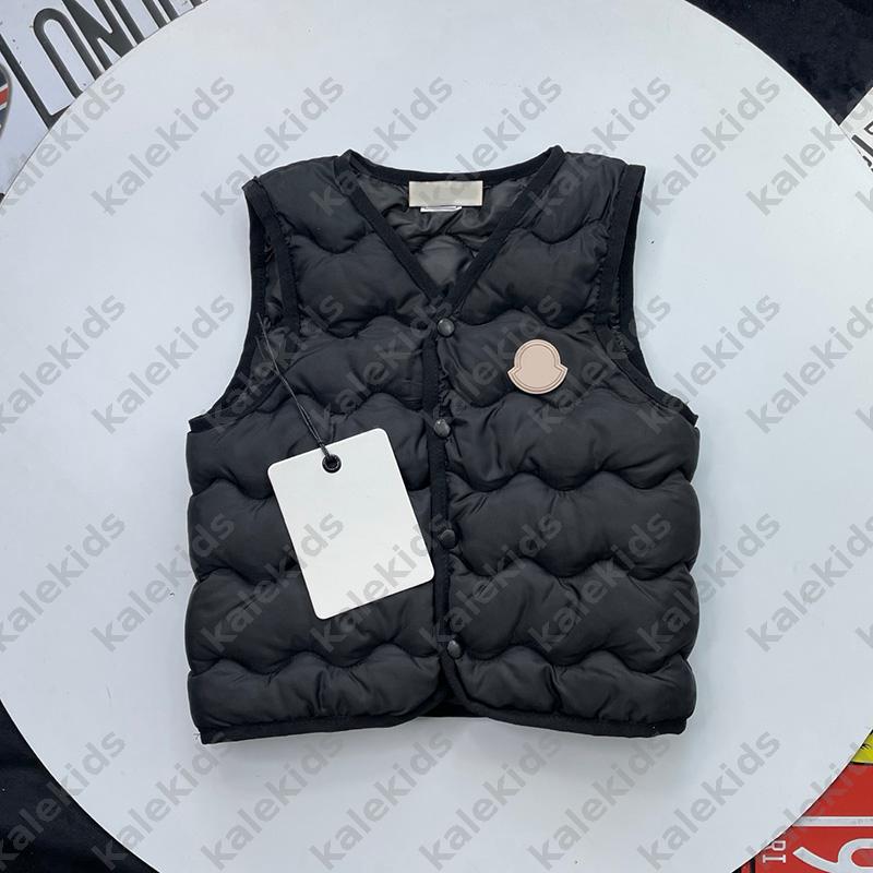 100% Cotton Waistcoat For Kids Jacket Designer Down Coat Vest Boys Baby Clothing Outwear Luxury Tanks Tops Girls Sleeveless Jackets Childrens Clothe