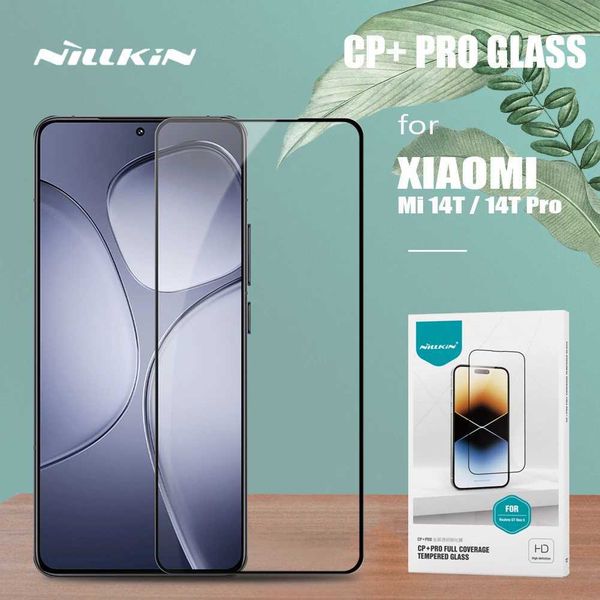 Cell Phone Screen Protectors Nillkin for Mi 14T - 14T Pro 5G Glass CP+ PRO 2.5D Full Cover Tempered Glass High Clear Protective Screen Prote