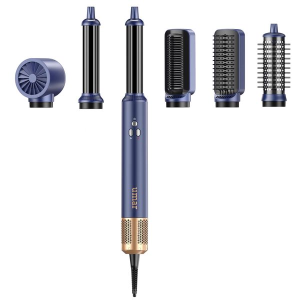 Professional Wrap Curg Iron Umar Hot Air For Hair Dryer Brush 6 In 1 Multi Styler