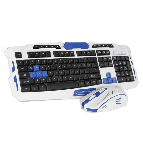 Keyboard Mouse Combos Wireless And Slim 2.4Ghz 104 Keys With Receiver For Office Gaming Ergonomic 2 Pieces Drop Delivery Computers Net Dh8Ys