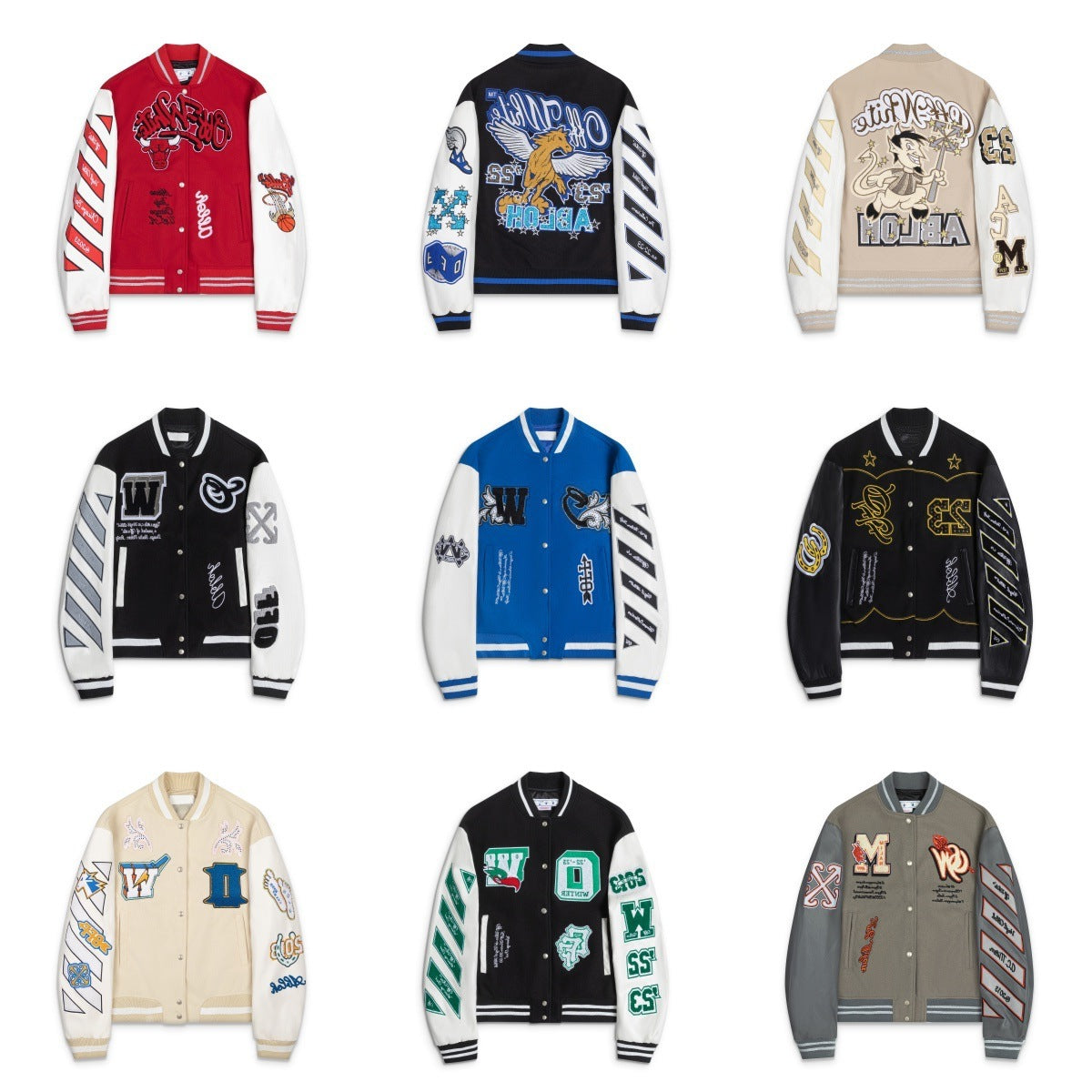 Mens Designer Embroidered patchwork baseball jacket fashionable street jacket for boys and girls outerwear