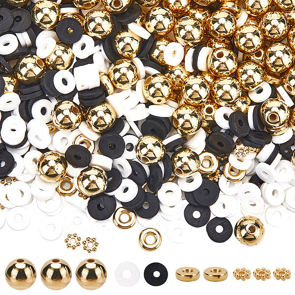 Handmade Polymer Clay Beads with CCB Plastic Beads  Jewelry Making Findings Kit