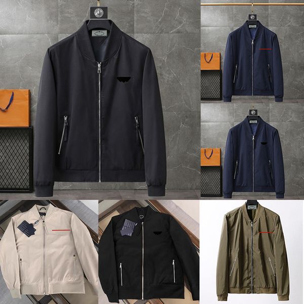 Designer Mens Jacket Coat Flight Jackets Spring Autumn Fashion Pilot Outerwear Letter Triangle Badge Sports Windbreaker Casual Man Zipper Wi