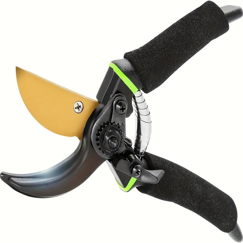 TEMU Premium Bypass Pruning Shears, Heavy Duty Hand Pruners, Professional Garden Scissors, Rose Clippers For Plants And Tree Ttrimmers, Multipurpose