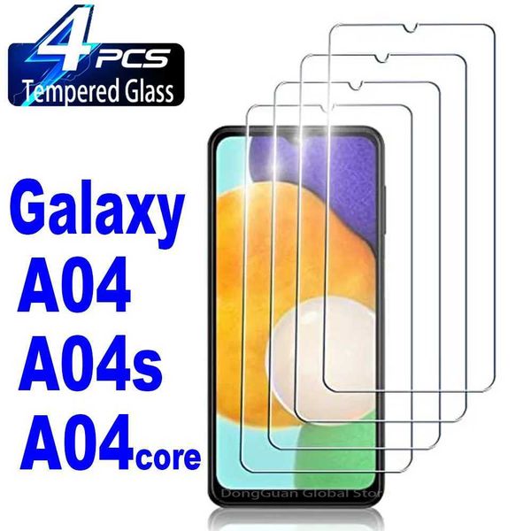 Cell Phone Screen Protectors 2-4Pcs Tempered Glass For Samsung Galaxy A04 A04s A04core A04e Screen Protector Glass Film J241114