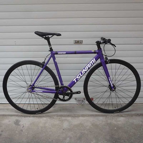 Bikes Bikes Track Bicycle SNM 100 Aluminum Alloy Frame Single Speed Bike With 700c Flat Spokes Wheel Fixie Bicycle Y240423 PLX