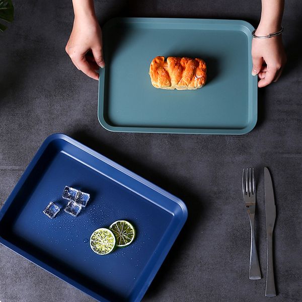 Kitchen Dinner Plates Tray Dinnerware Grain Vegetable Fruit Plate Tableware Plates Restaurant Serving Teacup Cake Trays Bandeja De Platos Ll