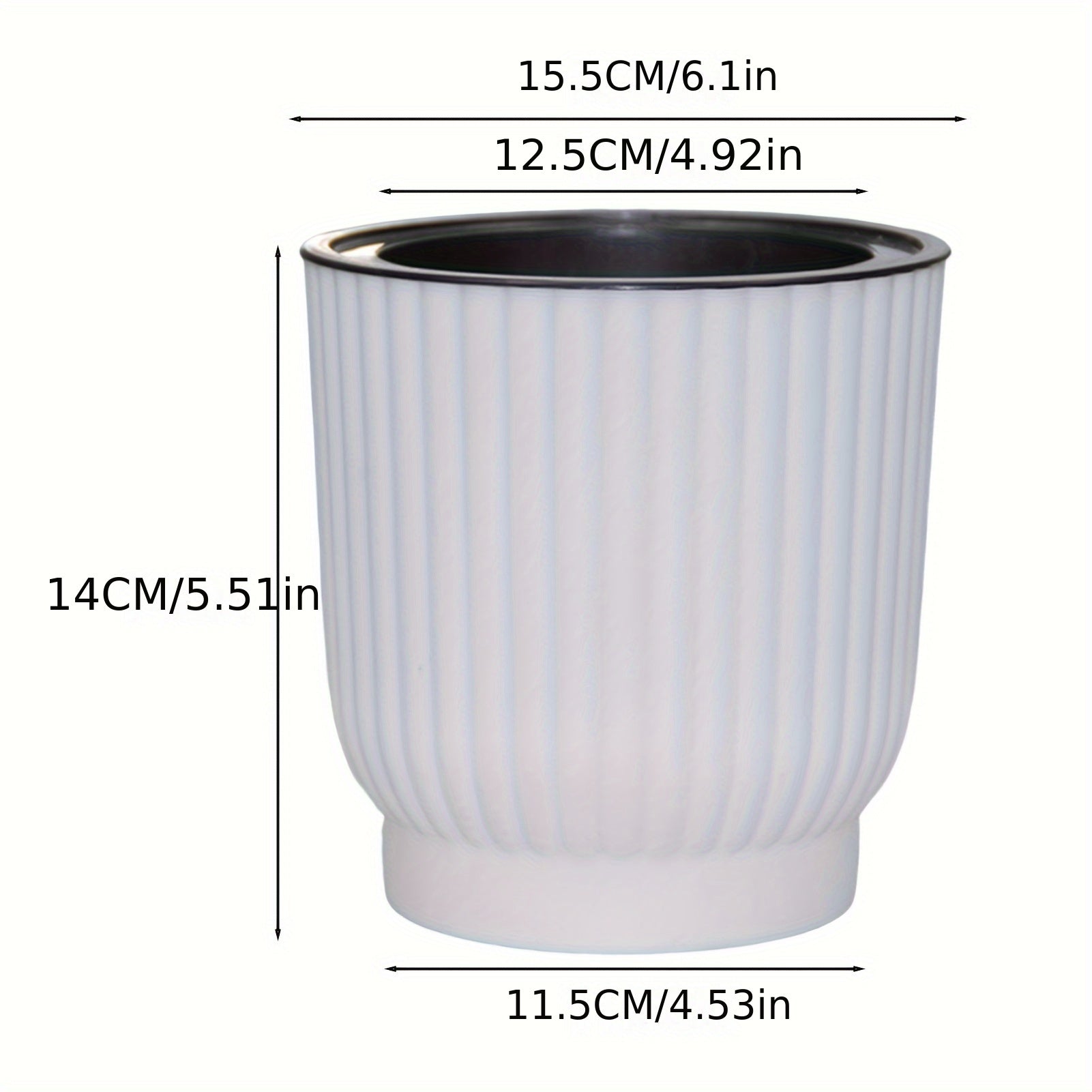 TEMU Home Self Watering Planters Elegant Promote Healthy Growth Planter For Indoor And Outdoor Plants