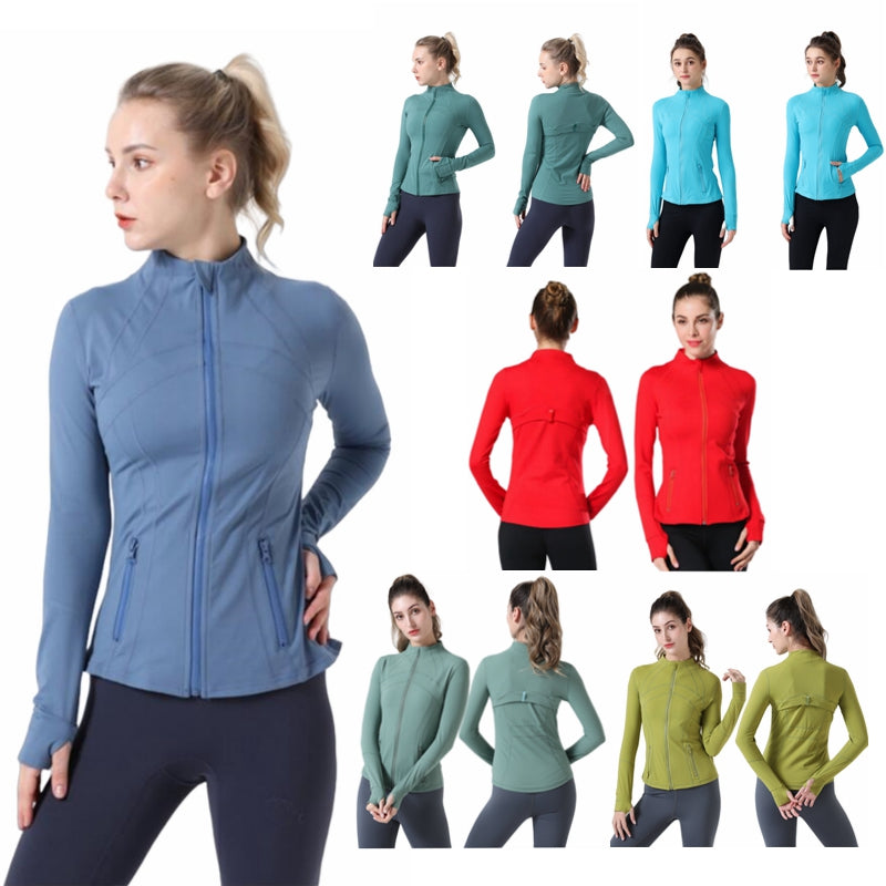 Women&#039;s Yoga Jacket Women&#039;s Define Workout Sport Coat Fitness Gym Jacket Quick Dry Activewear Running Sports Top Solid Zip Up Training Swe