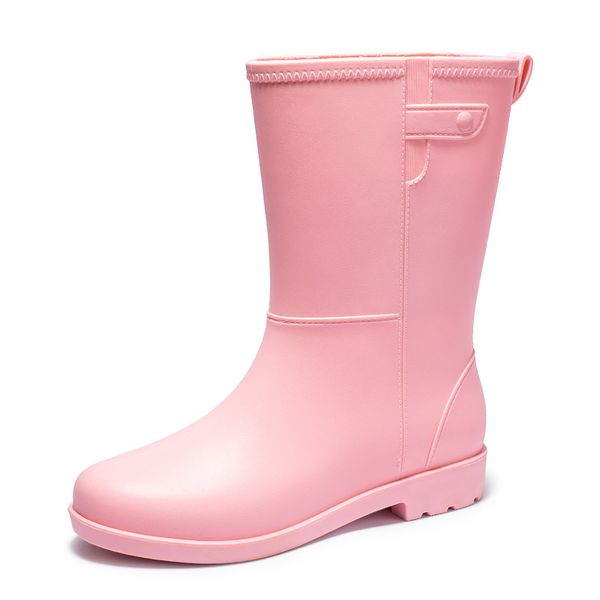 Shoes for Women Fashion Mid Calf Boots Comfort Waterproof Rain Galoshes Woman Work Garden Gum Boots Offers Z250118