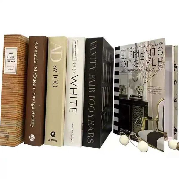 Decoration Home Fake Books Home Decor Coffee Table Fashion Book Model Hotel Room Luxury Fake Books Imitation Book Box Decoration M240903
