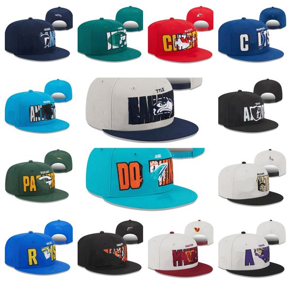 2023 Adult Snapbacks Hats Fitted Designer Hat All Team Flat Football Basketball Adjustable Embroidery Baseball Mesh Beanies Hat Outdoors Spo