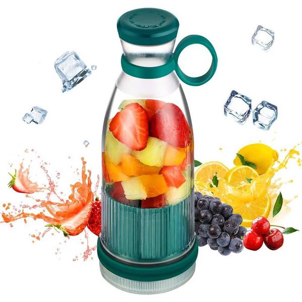 Portable Blender Bottle Fresh Juicer Blender Rechargeable Mixer Smoothie Blender Electric Orange Fruit Juice Extractor MachineXJ241223