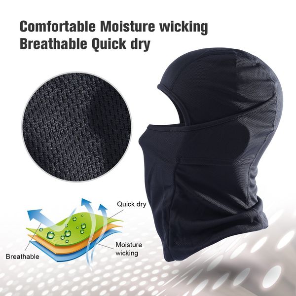 Quick-Dry Breathable Balaclava Full Face Mask Bicycle Ski Bonnets HatsTactical Army Airsoft Paintball Ride Cap Helmet Liner Men