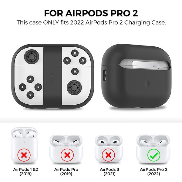 1PC headphone cover for Airpods Pro 2 Silicone Protective Cover earphone protector Apple AirPods Pro 2nd Generation Headset set Shell Person