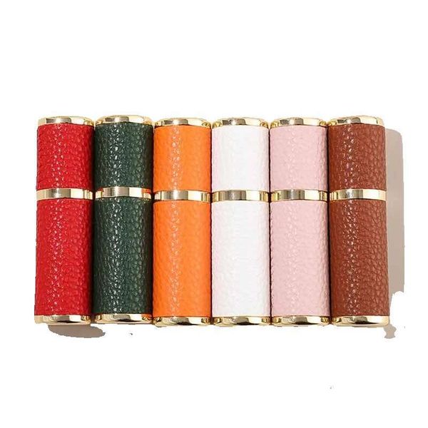 5Ml 10Ml Perfume Travel Bottle Mini Portable Refillable Spray Bottles Leather Perfumes Sprayer Vaporizers Brumisateur