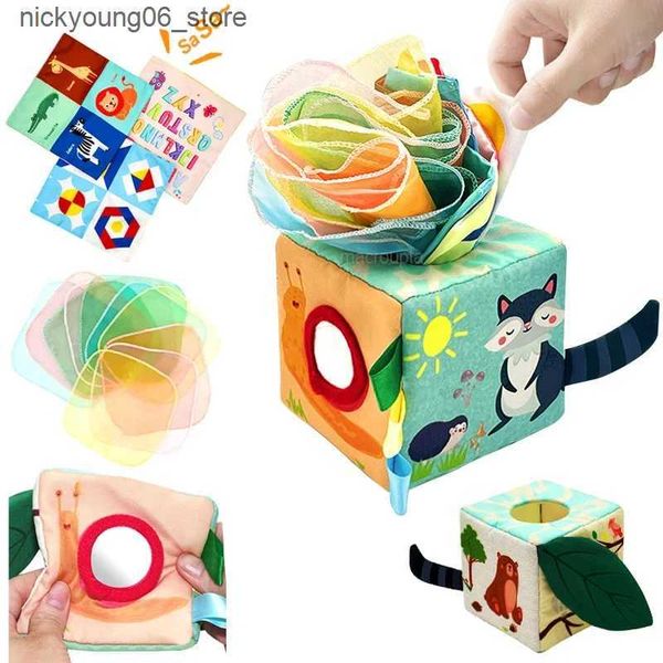Baby Toy Baby Montessori Toy Magic Tissue Box Cotton Educational Learning Activity Sensory Toy For Kids Finger Exercising Busy Board Game L2